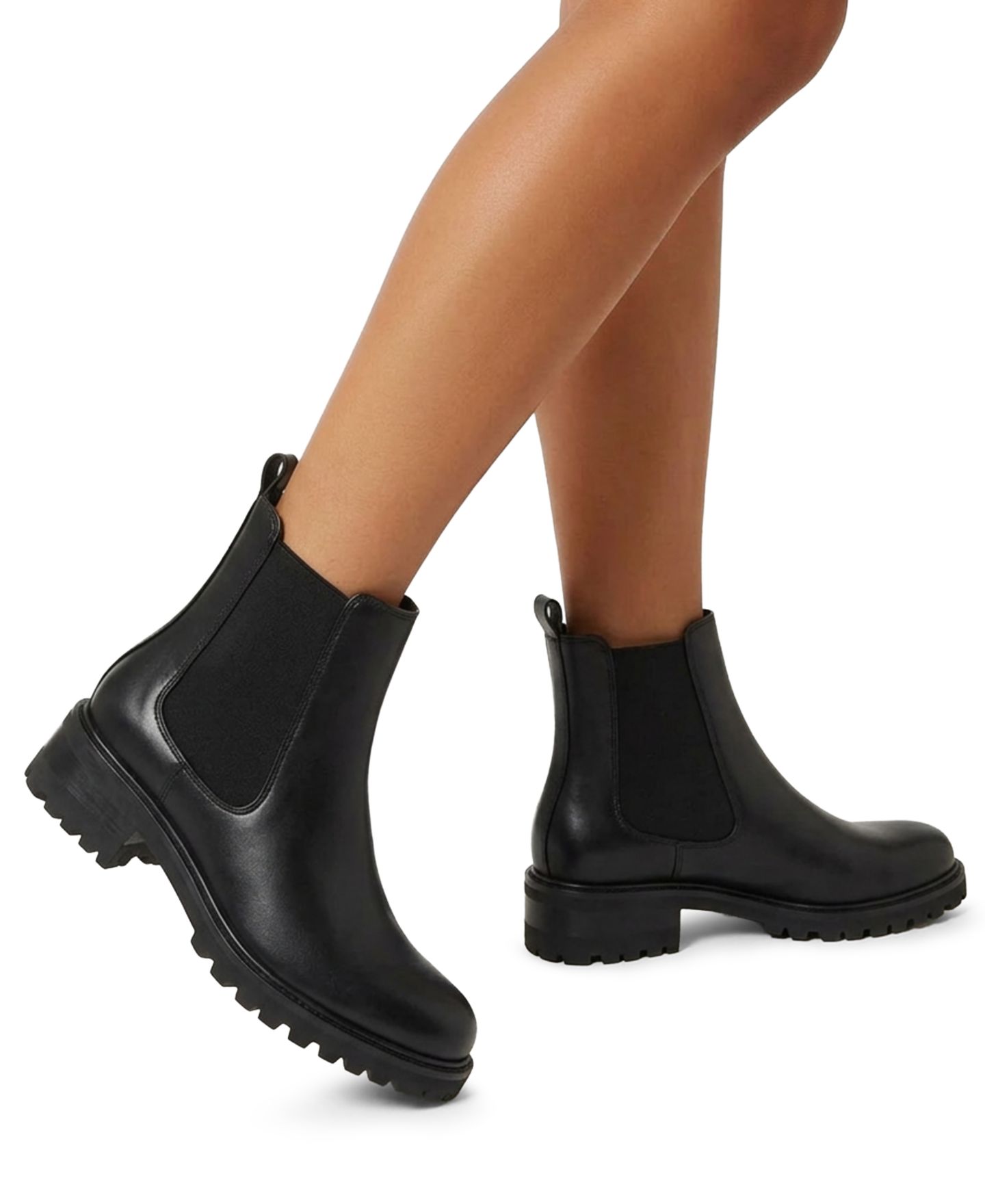 Женские ботинки La Canadienne Cye City Dry Chelsea Booties, цвет: Чёрный кожаный — фото 6