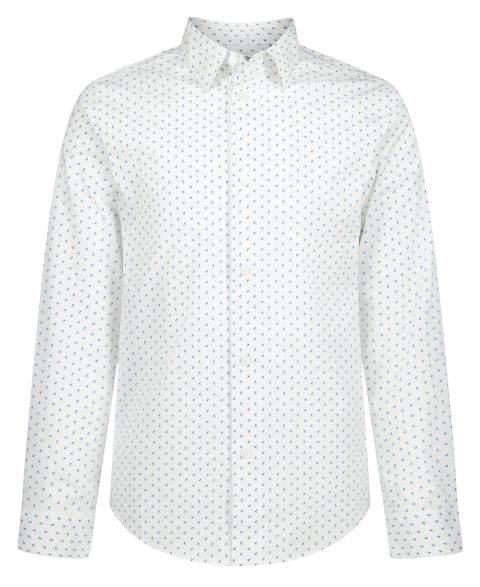 Детская рубашка Calvin Klein Double Dash из стретча на пуговицах, 4-20, цвет: Средний синий