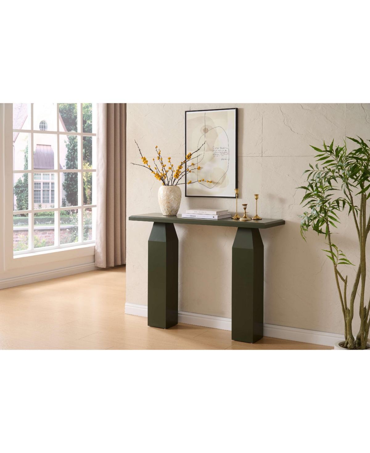Kings Brand Furniture Console Table for Entryway, Sofa Table Behind Couch, Wooden Entry Table for Living Room
