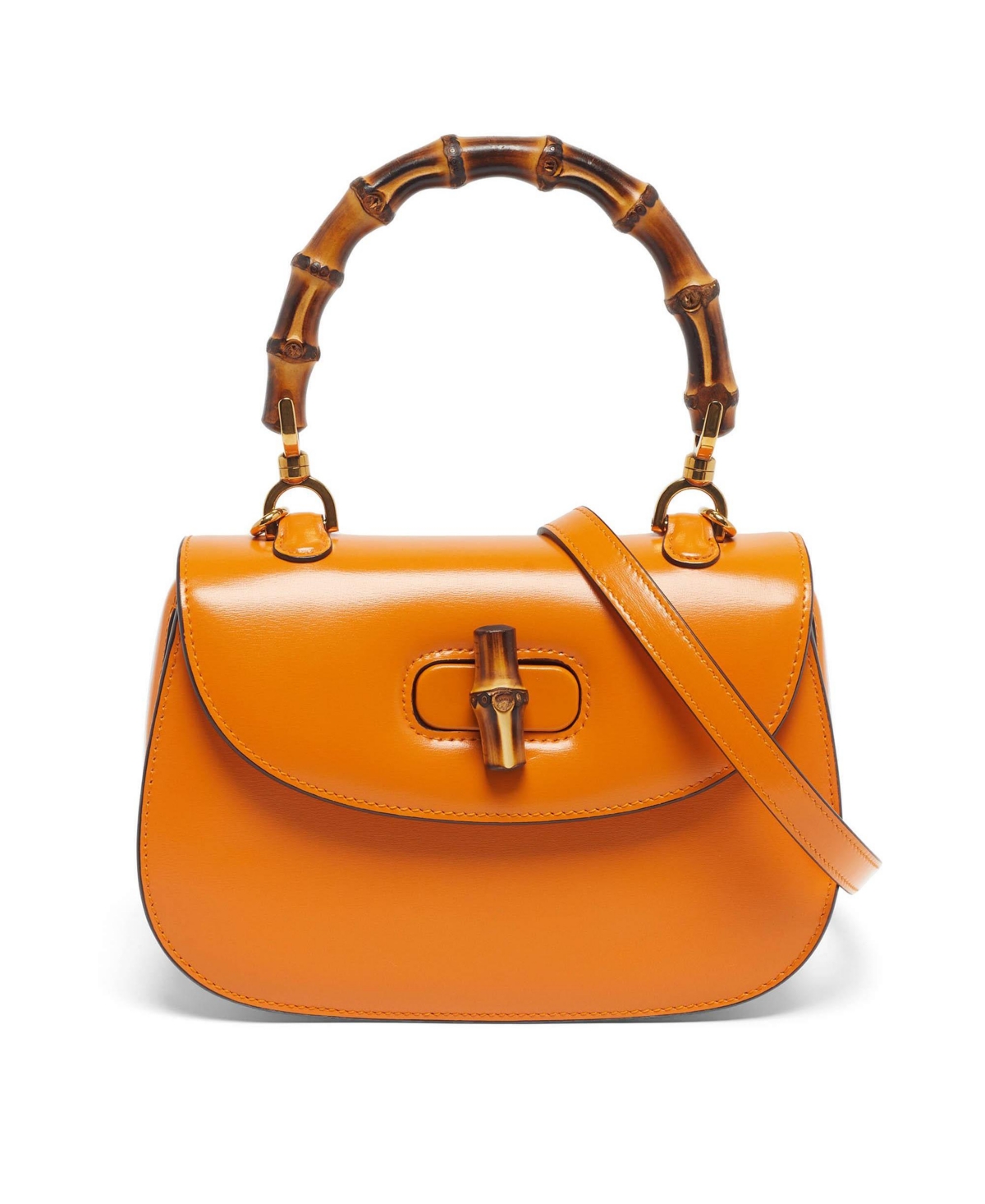 Pre-Owned Gucci Bamboo 1947 Small Leather Top Handle Bag