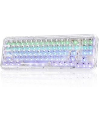 X71 Wireless Hot-Swappable Transparent Mechanical Keyboard, Compatible with Windows and Mac