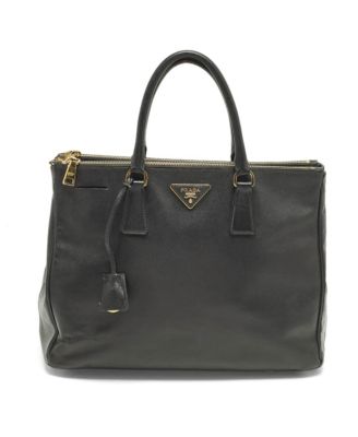 Women's Saffiano Lux Leather Large Double Zip Tote