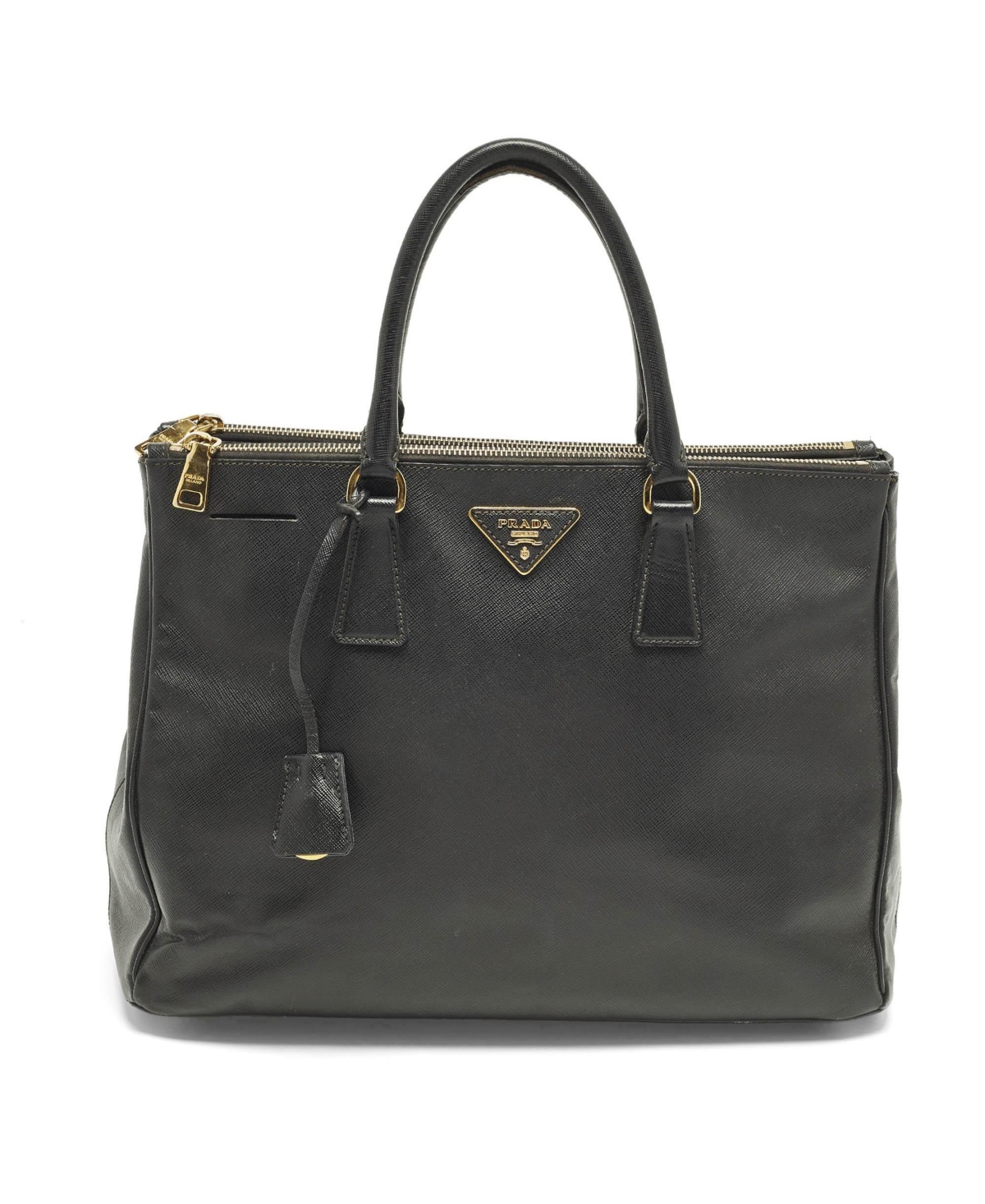 Pre-Owned Prada Women's Saffiano Lux Leather Large Double Zip Tote