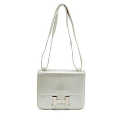Pre-Owned HERME Leather Shoulder Bag