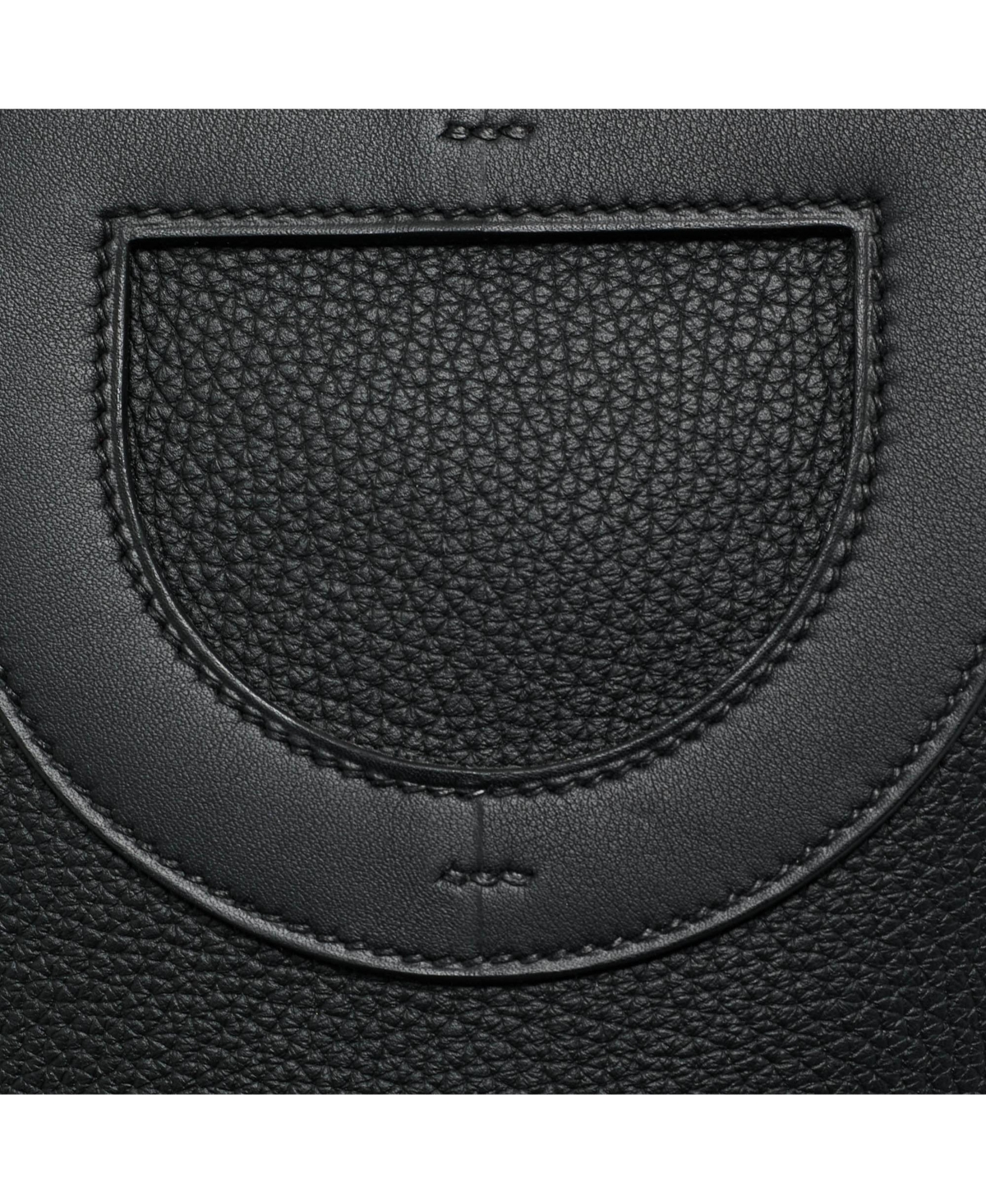 Pre-Owned HERMES Noir Taurillon Clemence And Swift Leather In The Loop