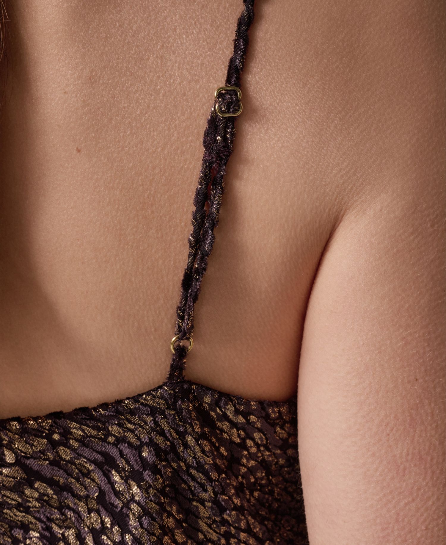Women's Cowl Neck Metallic Camisole