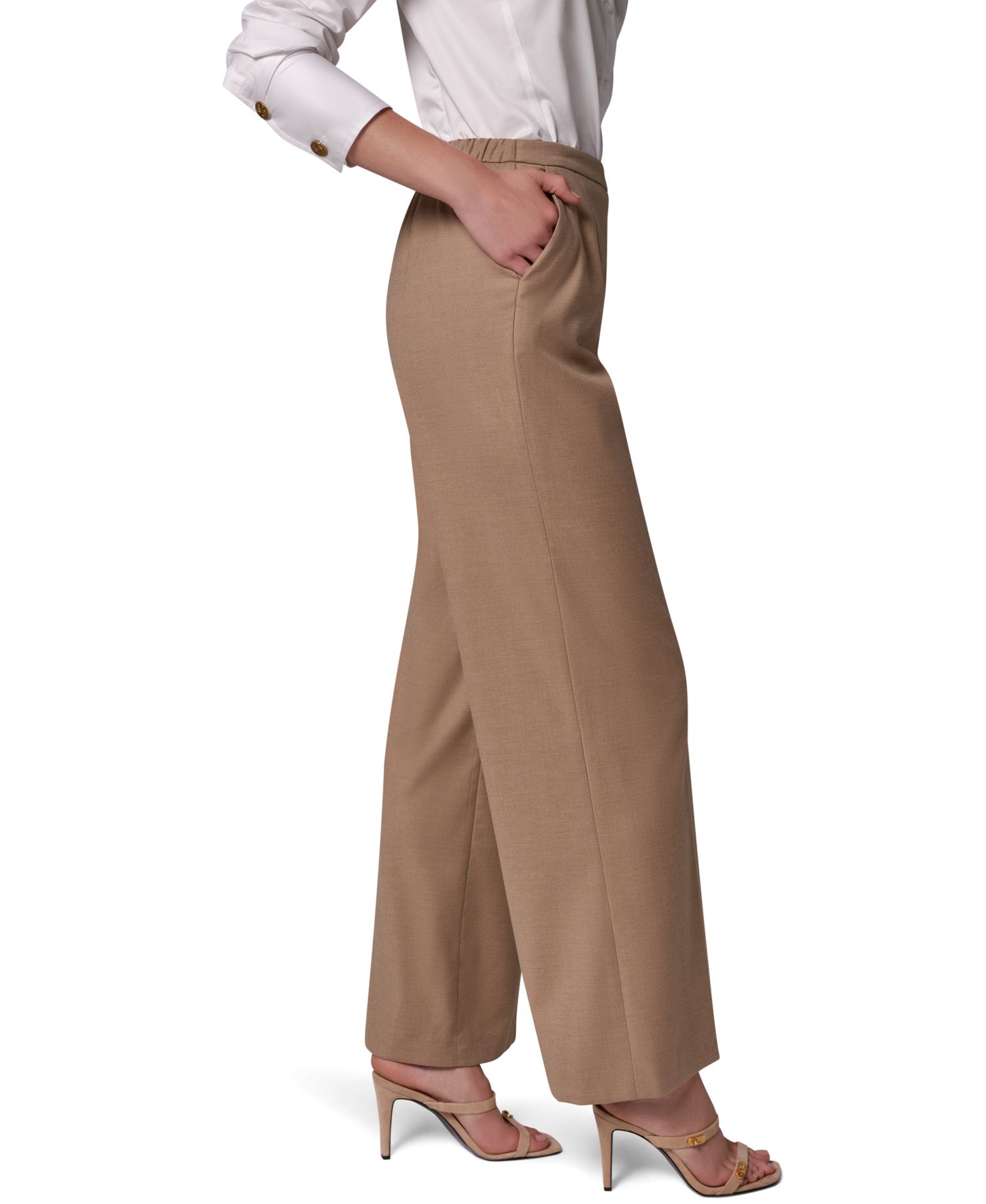 Women's Wide-Leg Elastic-Back Pants
