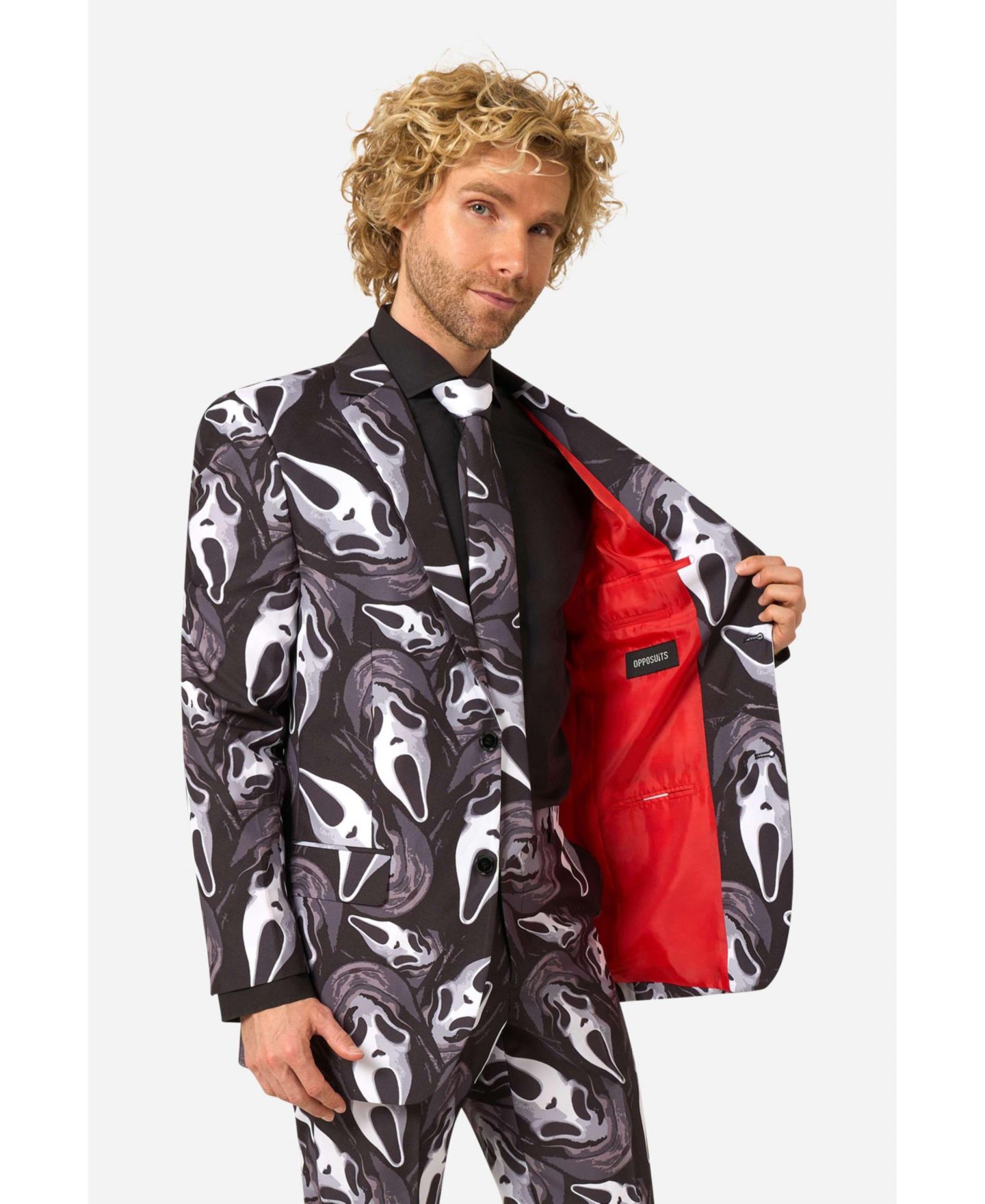 Мужской карнавальный костюм OppoSuits Ghost Face, цвет: Чёрный — фото 5