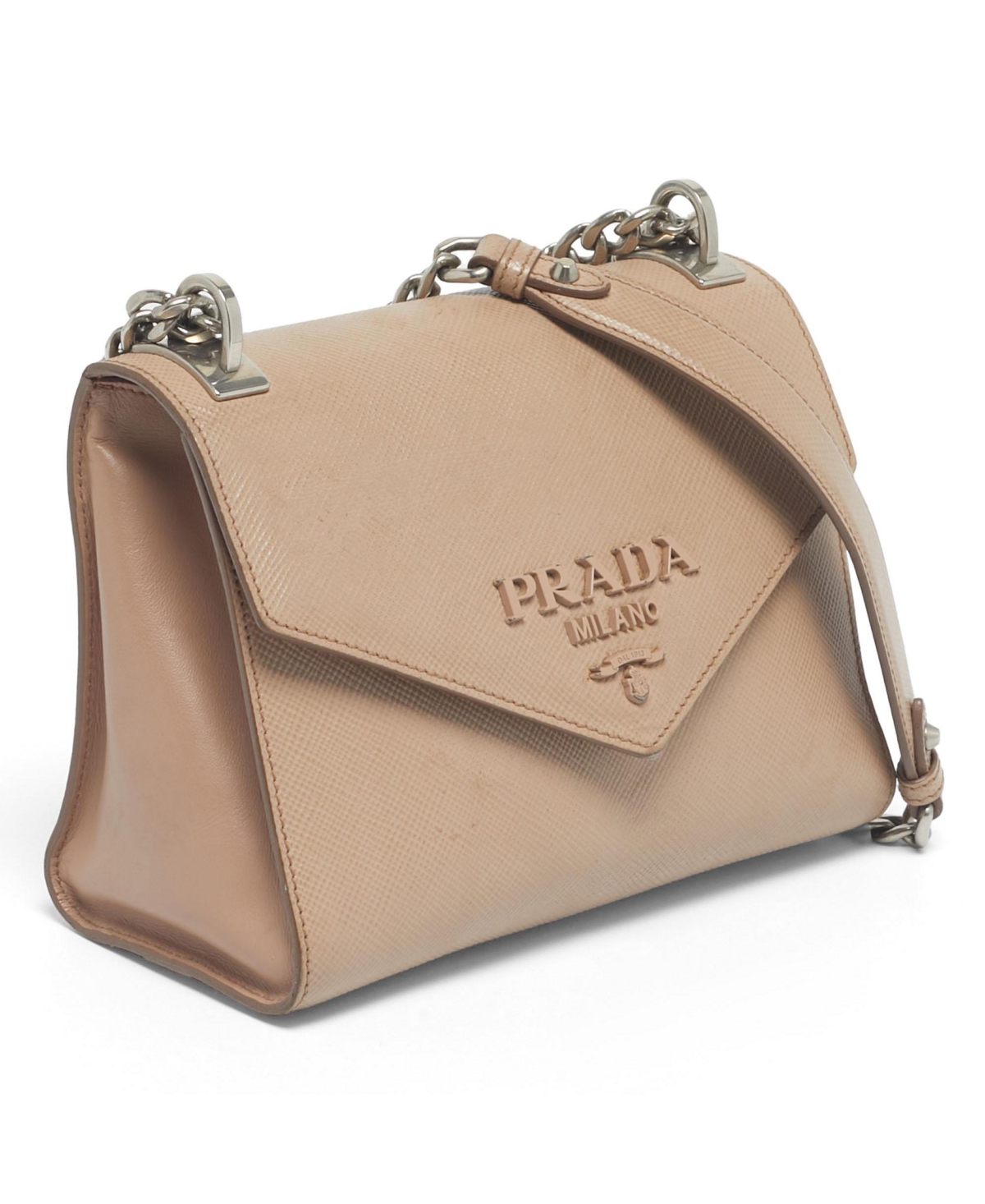 Pre-Owned Prada Women's Saffiano Leather Monochrome Envelope Shoulder Bag