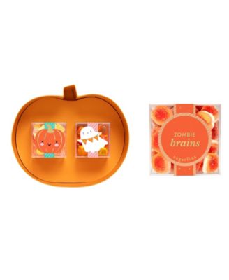 Halloween Pumpkin Bento Zombie Brains Large Cube Kit, 2-Piece
