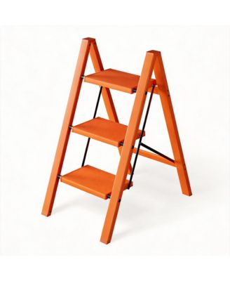 Aluminum 3 Step Ladder Foldable Portable Anti-slip Pedal Household