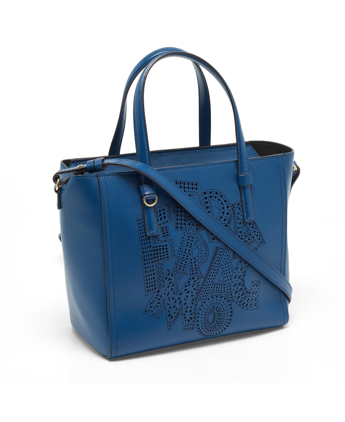 Pre-Owned Salvatore Ferragamo Women's Bonnie Laser-Cut Leather Tote