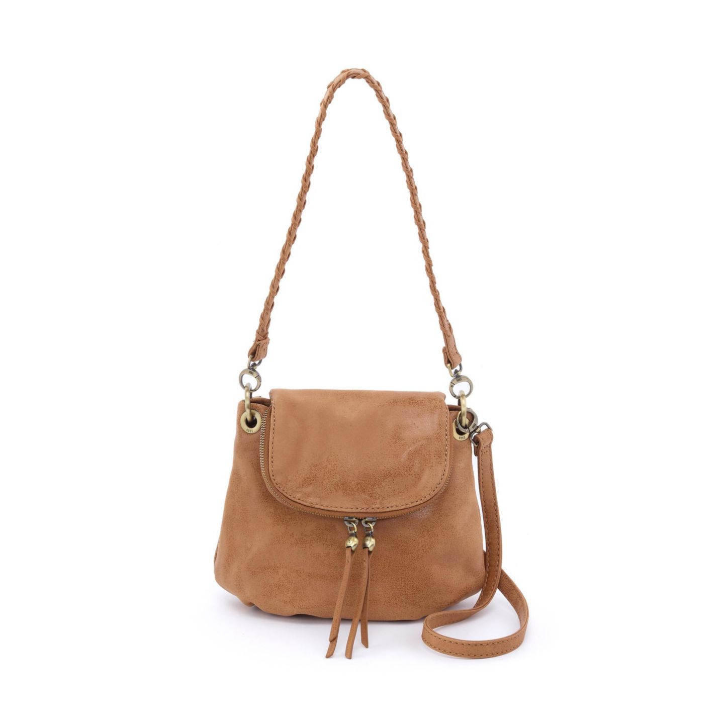 Женская сумка HOBO Fern Zip-Flap Hidden Magnet Crossbody, цвет: Виски — фото 1