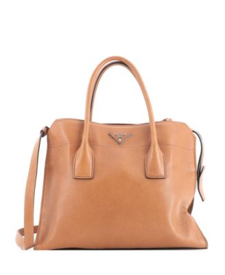 Medium Cuir Double Tote Leather
