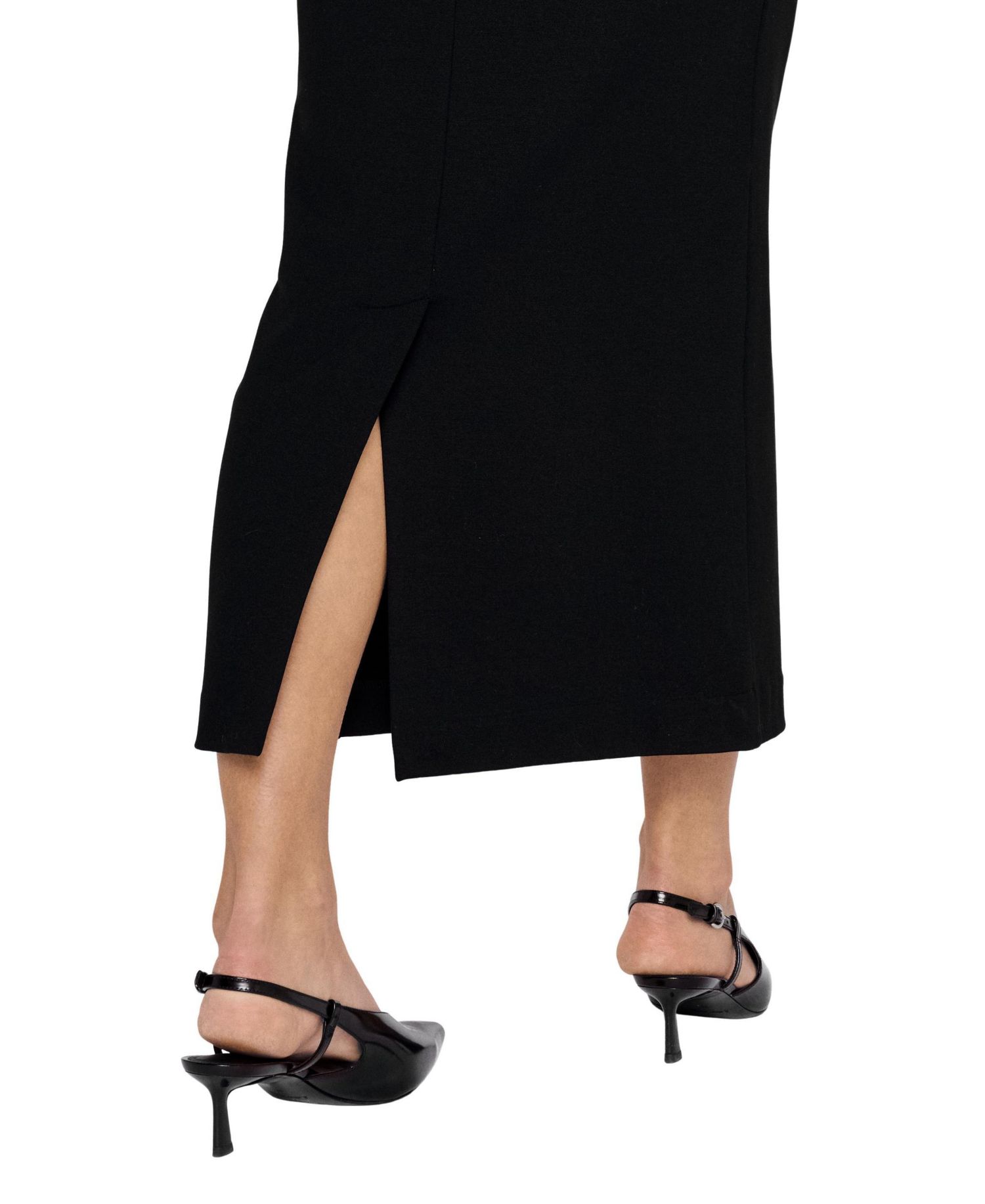 Women's Lala High-Waisted Midi Slit Skirt