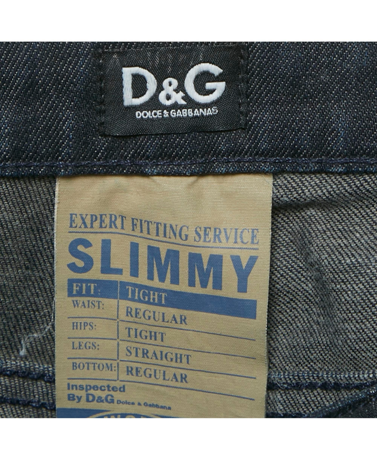 Pre-Owned Dolce & Gabbana Women's Washed Denim Raw Edge Jeans