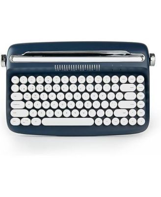 B303 Retro Typewriter-Style Wireless Keyboard with Integrated Stand, Compatible with Windows, Android, and iOS