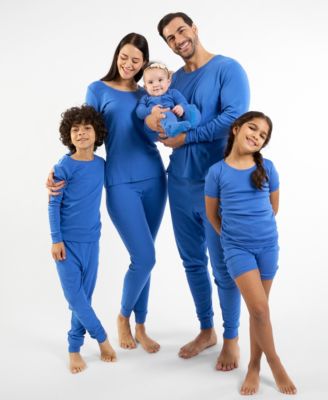 Matching Family Solid Royal Blue Cotton Pajamas