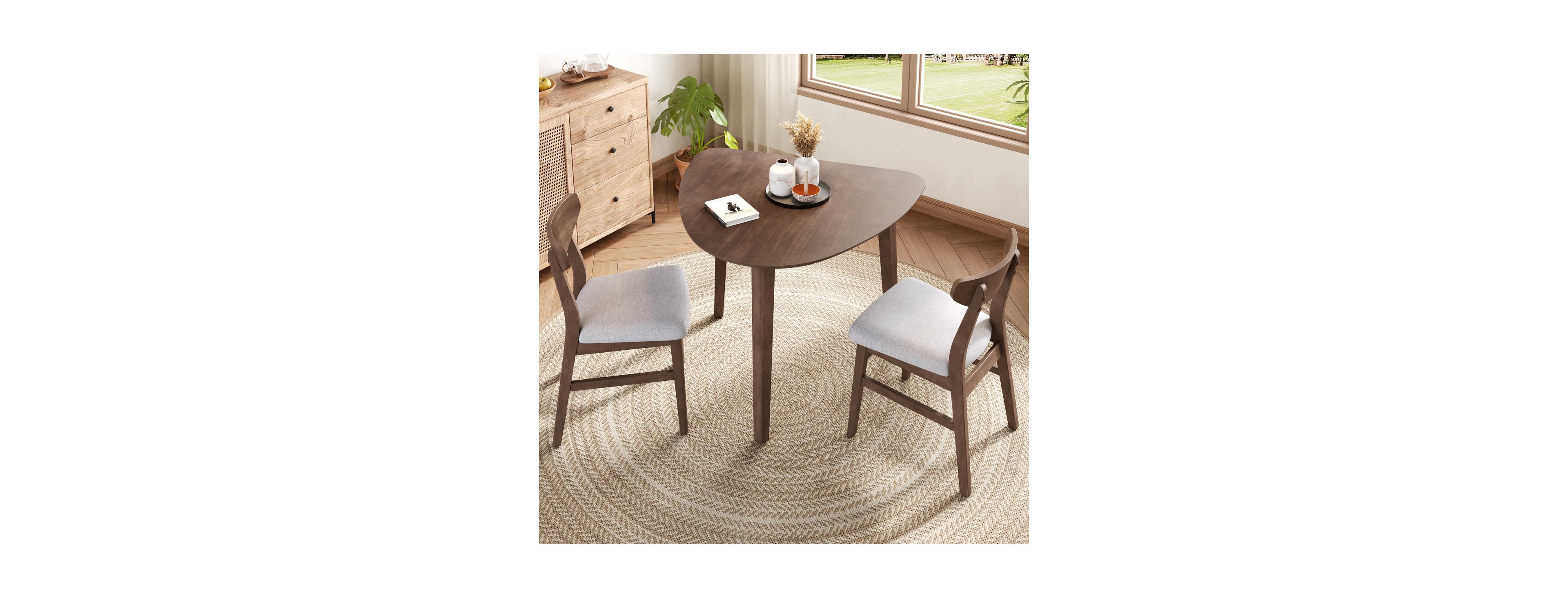 Streamdale Furniture 3-Piece Modern Table Set with 2 Chairs