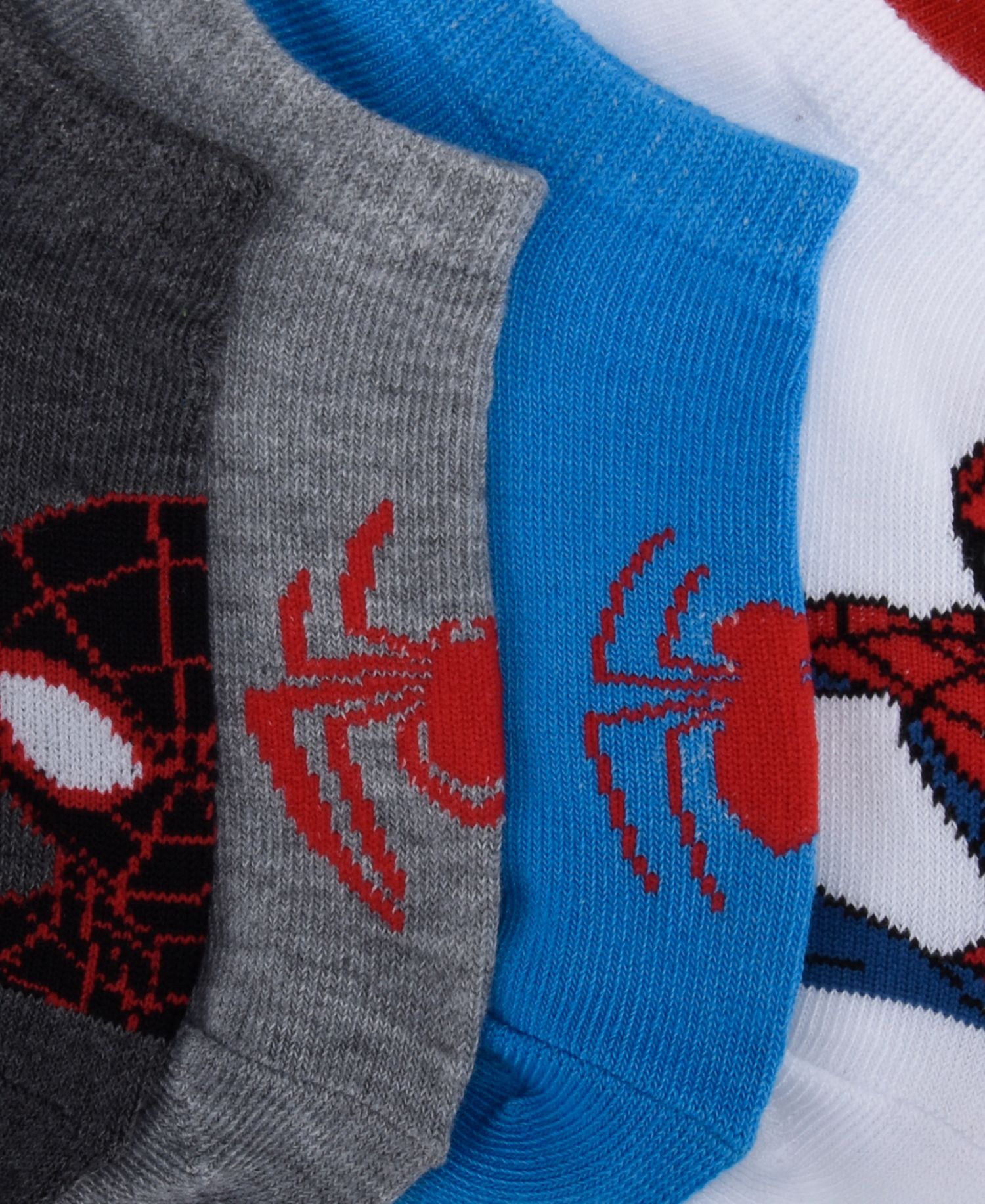 Boys' 4-20 Spider-Man and Miles Ankle Socks, 6-Pack