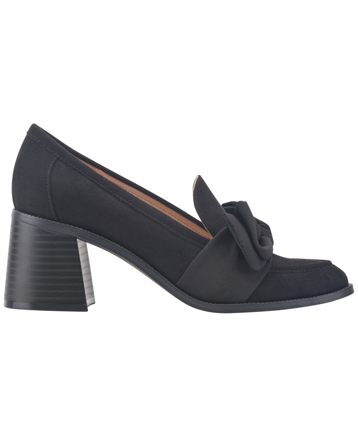 Bandolino Women's Korrar Bow Stacked Block Heel Loafers