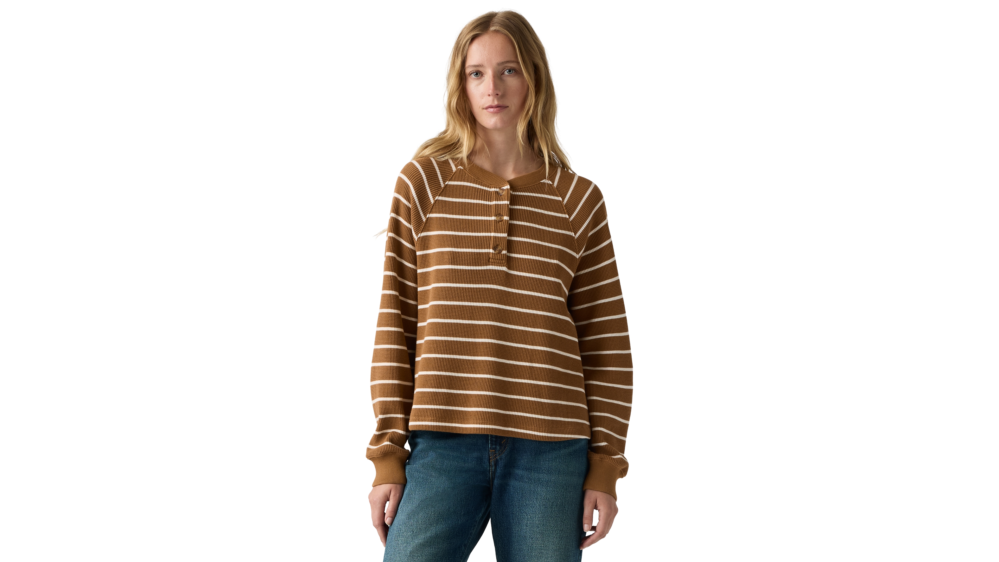 Levi's Plus Lassen Long-Sleeve Henley Top