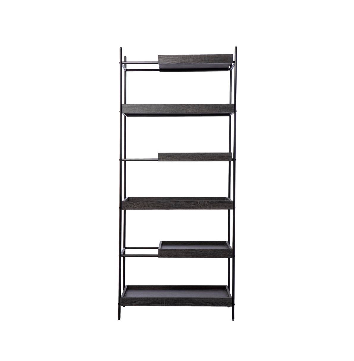 Augusta Home Deckenly Sliding Shelf Etagere - Black