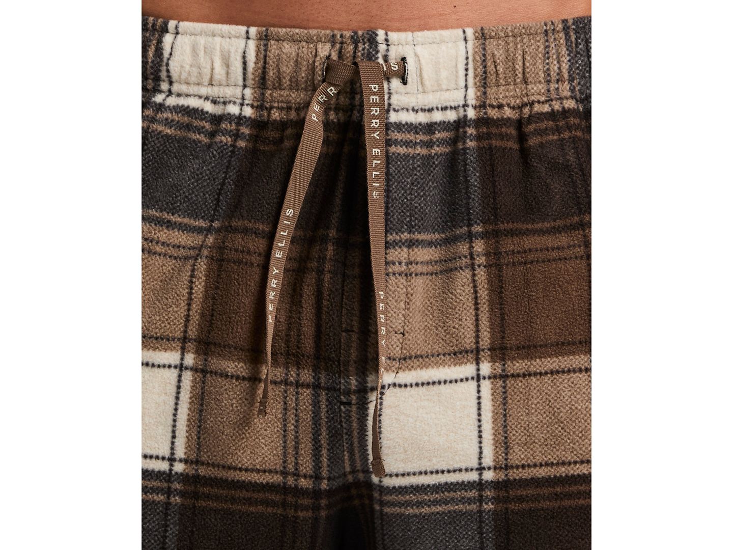 Пижамные брюки для мужчин, флис — Perry Ellis Portfolio, цвет: Шоколадный — фото 5