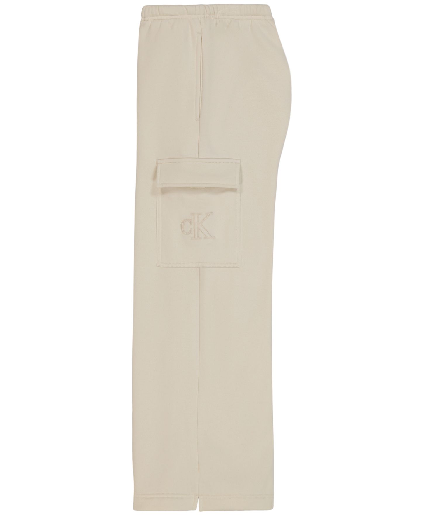Брюки Calvin Klein Monologo Wide-Leg Cargo Fleece для девочек, цвет: Орхидея ледяной — фото 7
