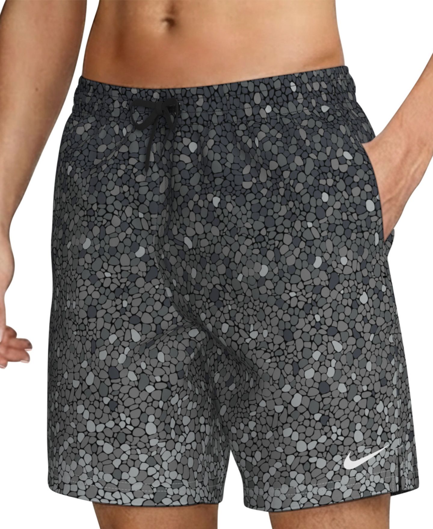 Пляжные шорты Inseam для мужчин, брифы — Nike, цвет: Чёрный — фото 3