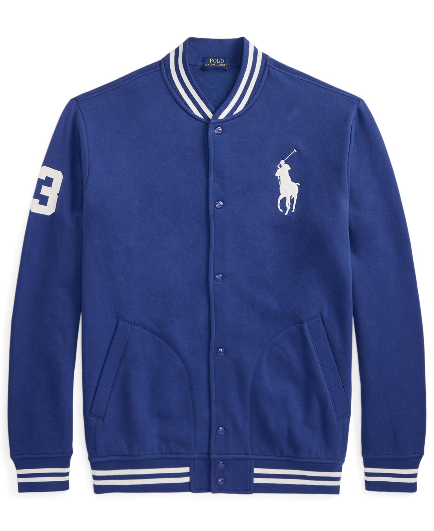 Men's Big & Tall Big Pony Fleece Baseball Jacket