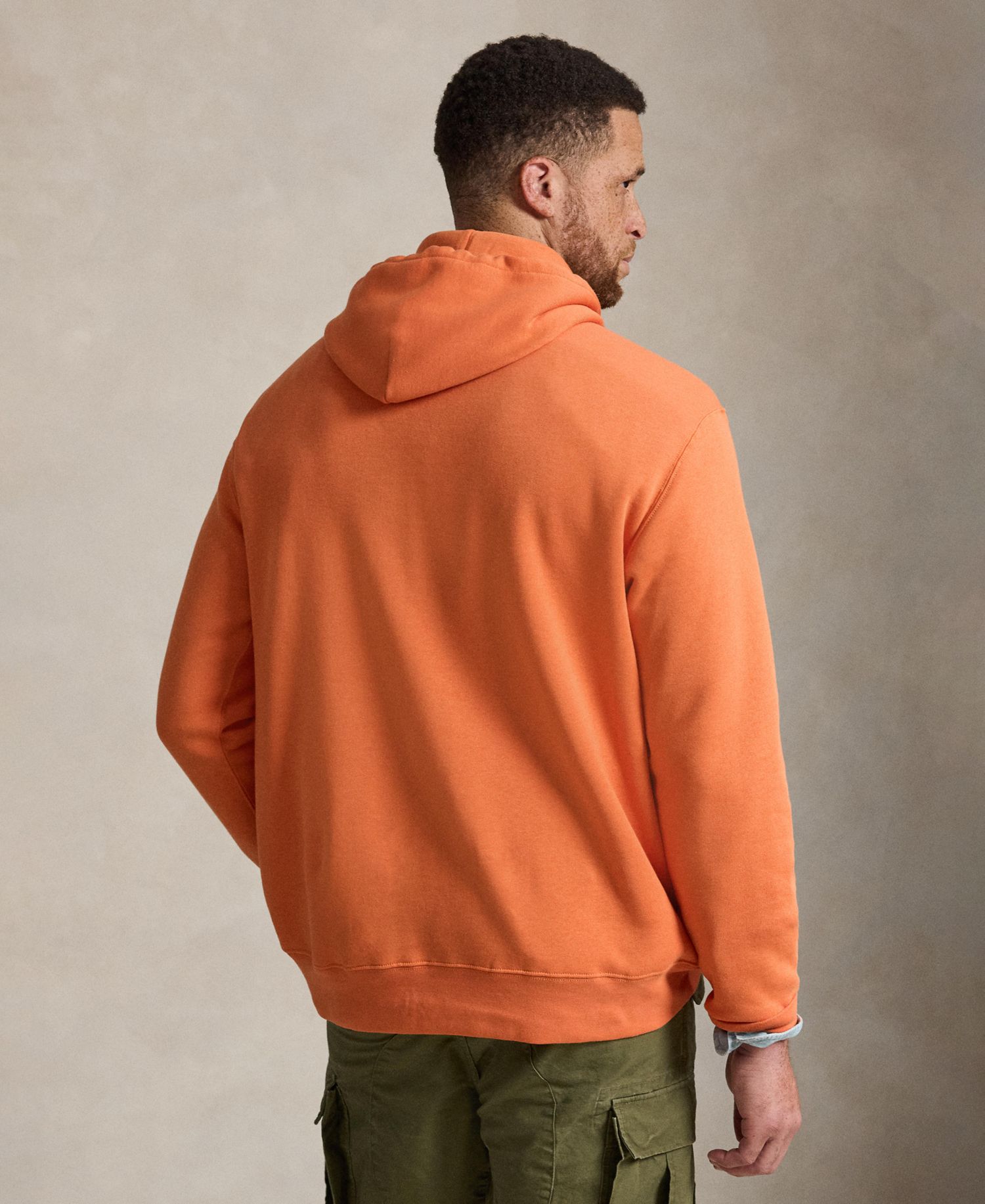 Men's Big & Tall Polo Bear Fleece Graphic Hoodie