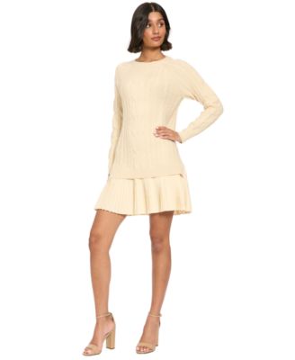 Women's Ivory/Cream Sweater Dresses