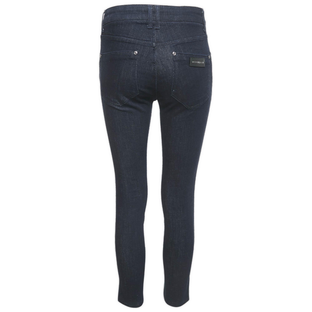 Pre-Owned Burberry Women's Cannington Mid-Rise Skinny Dark-Rinse Jeans