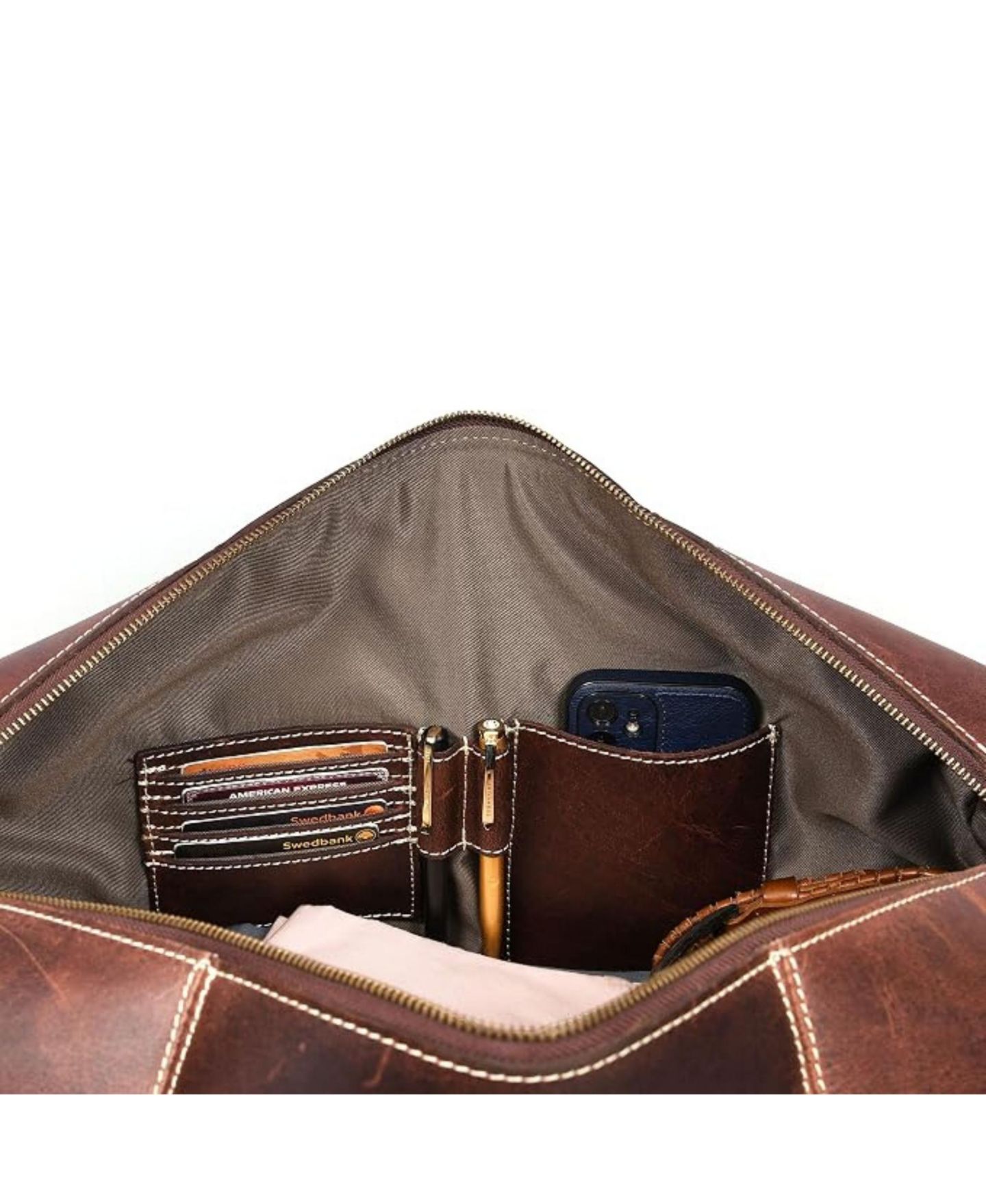 Сумка Aaron Leather Goods Forge Leather Duffle Bag with Shoe pocket — фото 3