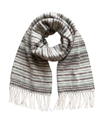 Stripe Tassel Scarf