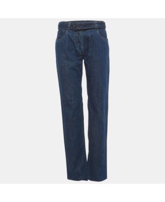 Women's Straight-Leg Button Denim Jeans
