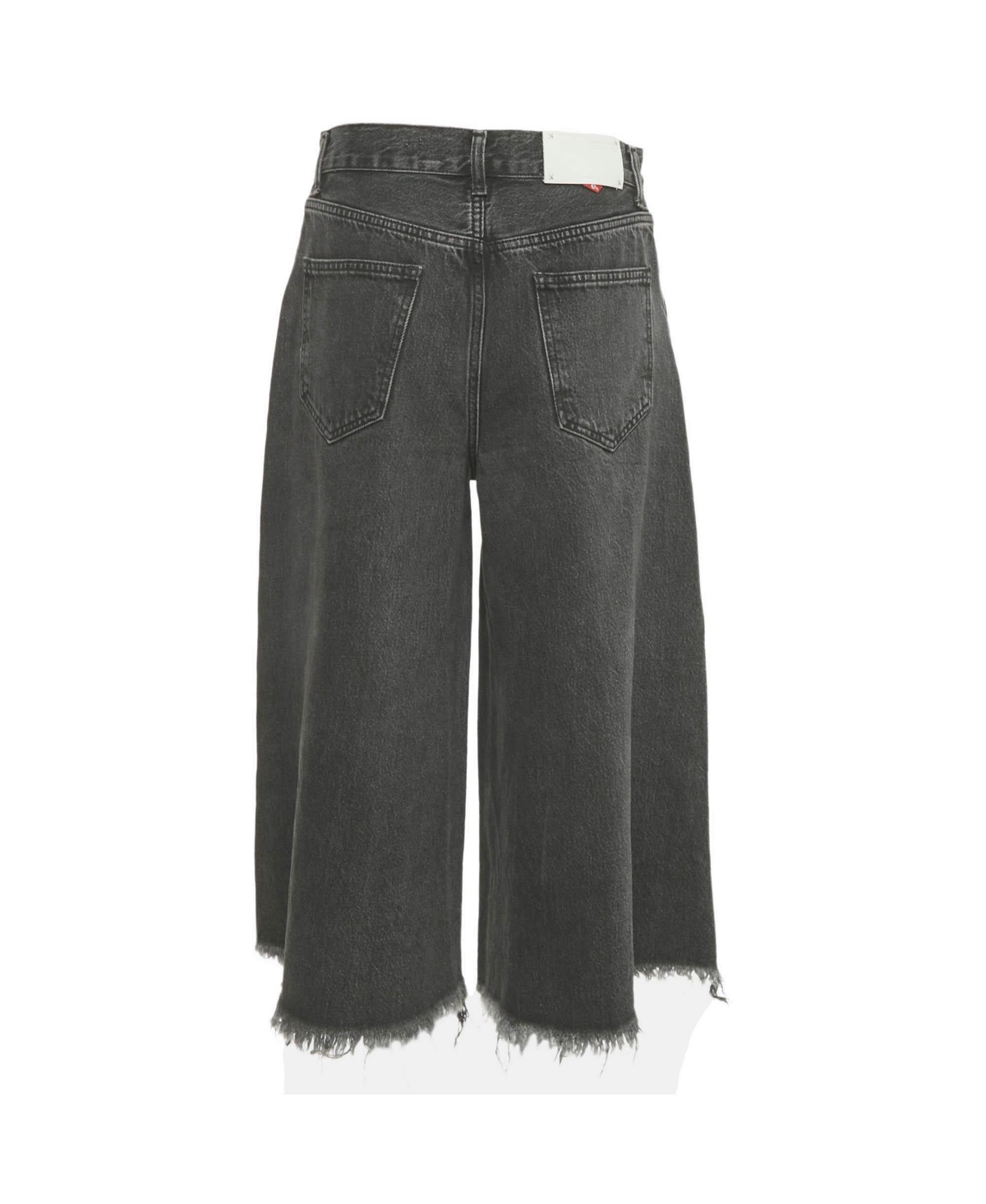 Pre-Owned Off-White Women's Wide-Leg High-Waisted Raw-Hem Culottes