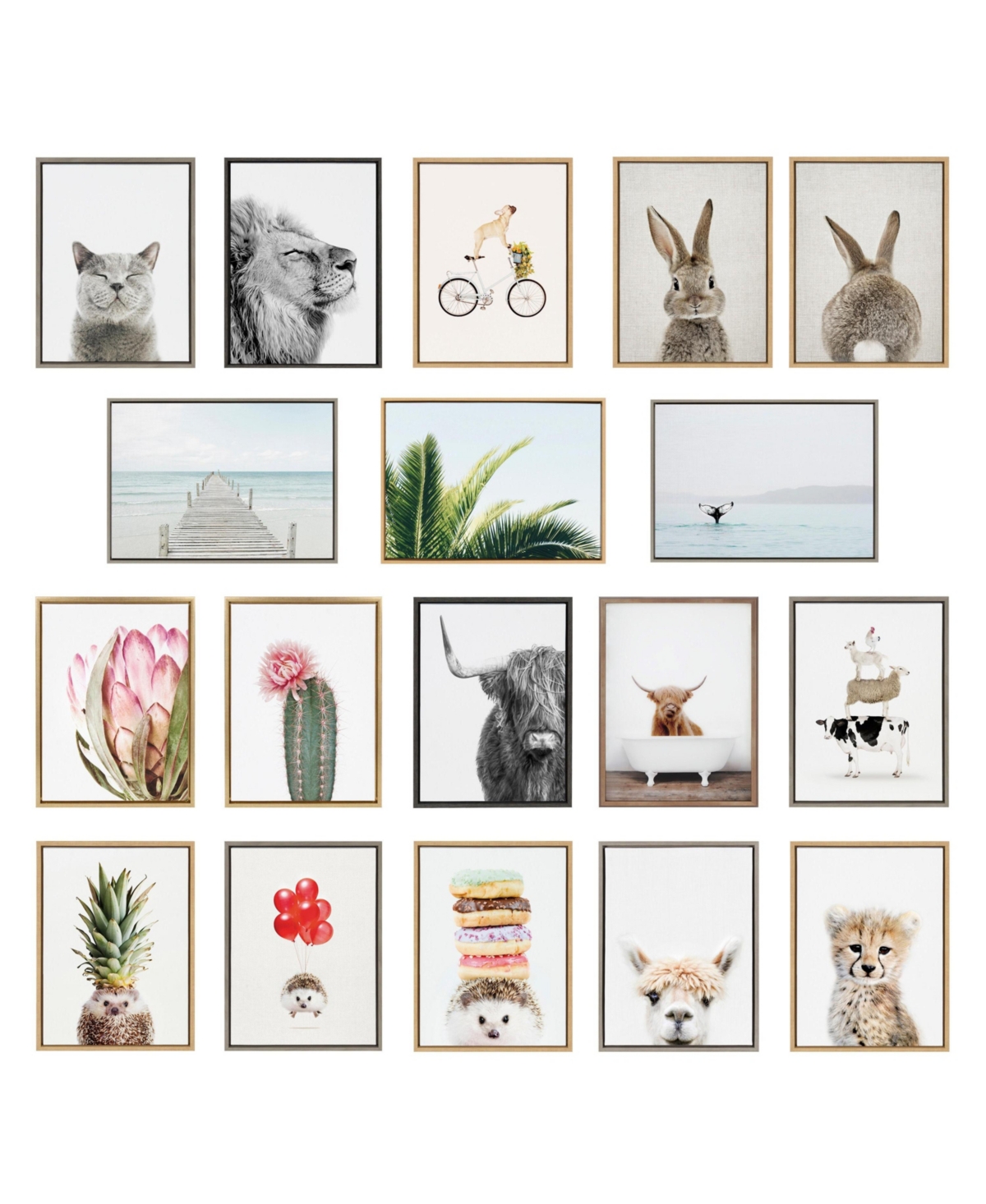 Kate and Laurel Sylvie East Beach Framed Canvas by Amy Peterson Art Studio
