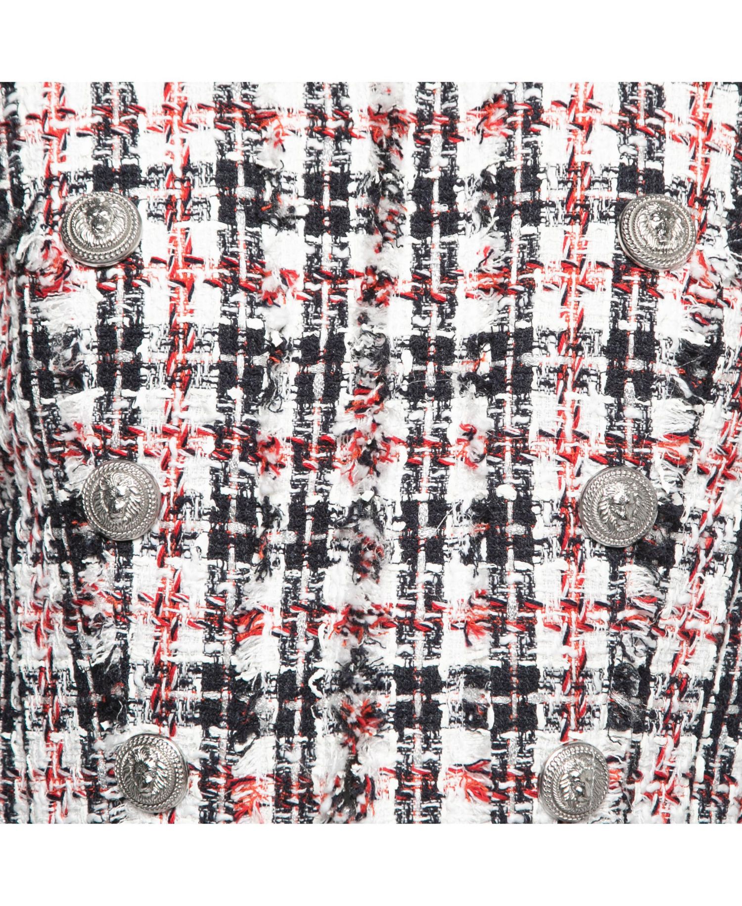 Women's Tweed Button Embellished Jacket