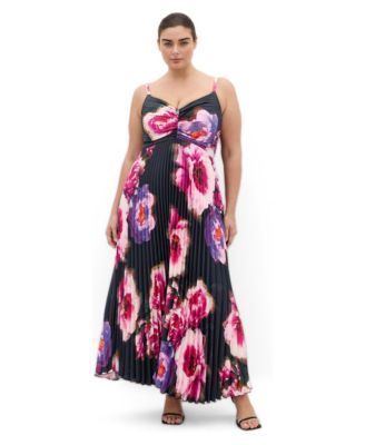Women's Ariana Print Pleat Maxi Dress