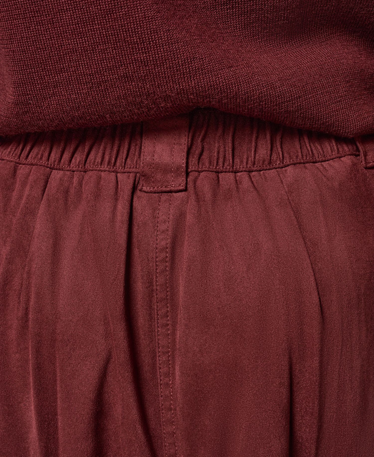 Women's Microsuede A-Line Midi Skirt