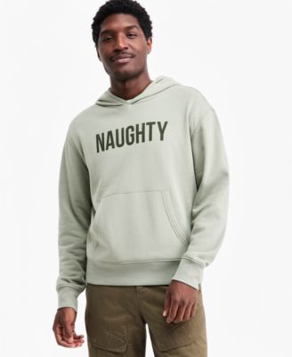 Men's Naughty Grinch Graphic Holiday Pullover Hoodie