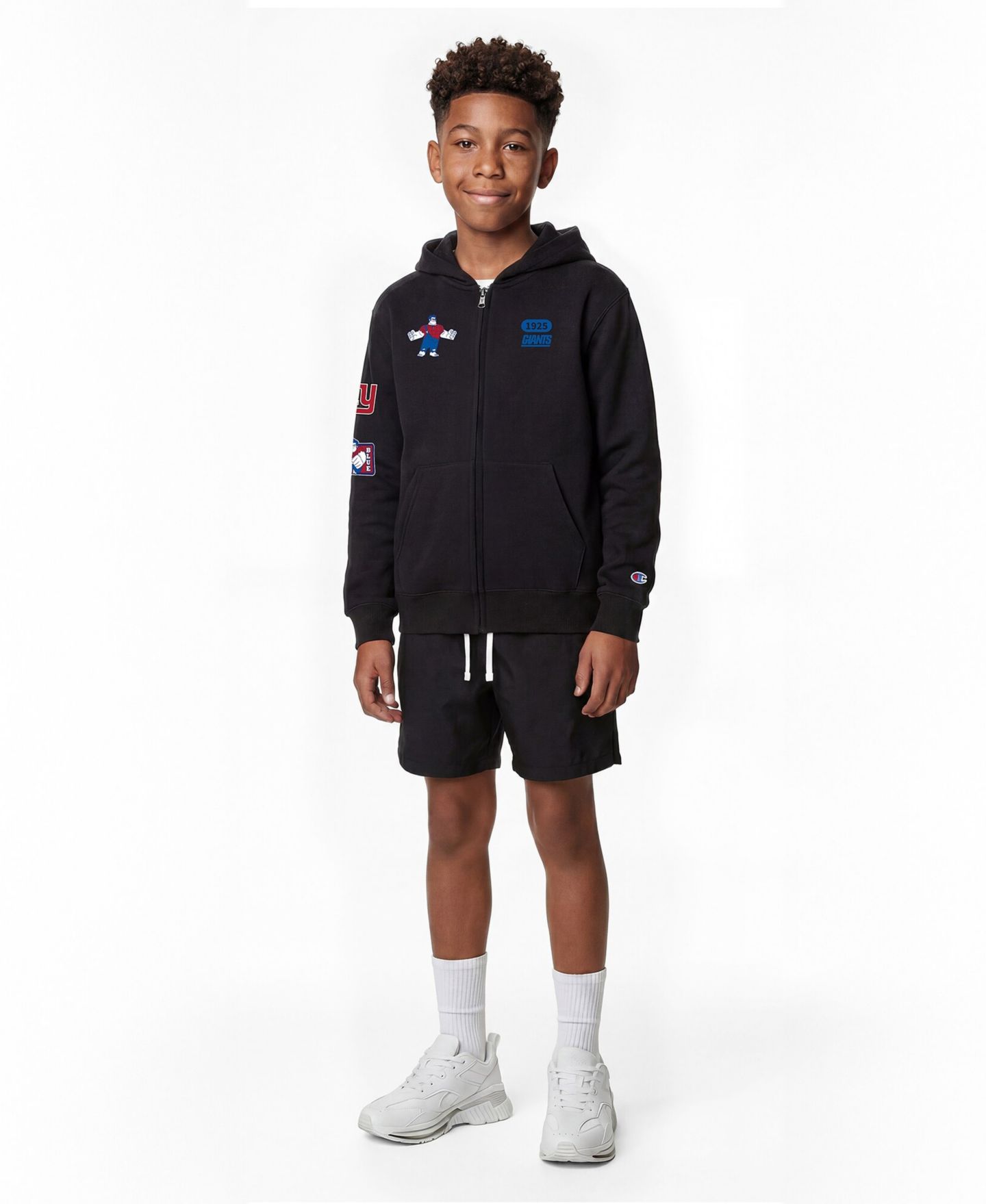 Детское худи Champion Black New York Giants Disney X Champion Full-Zip — фото 4