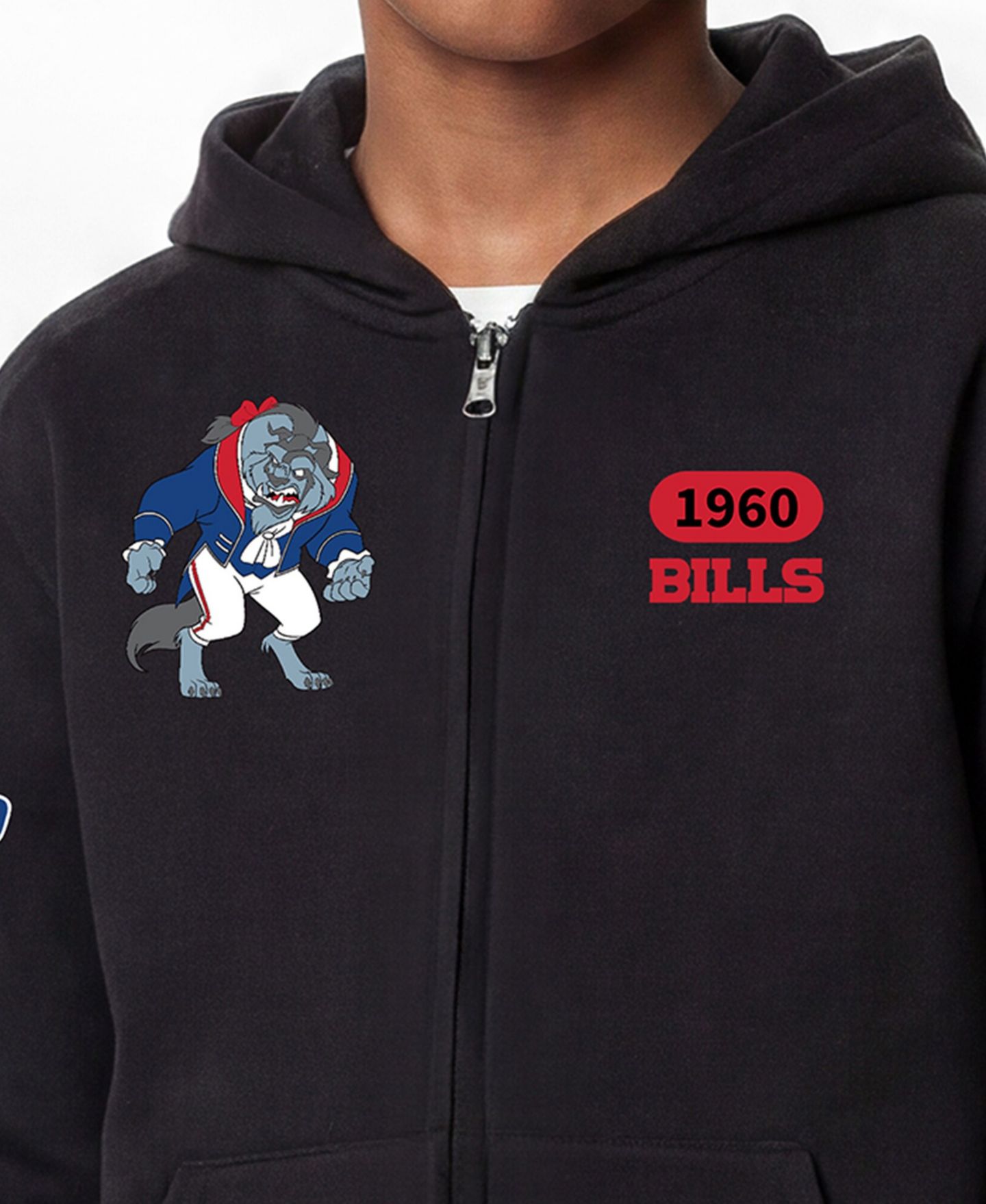 Детское худи Champion Black Buffalo Bills Disney X Champion Full-Zip — фото 2