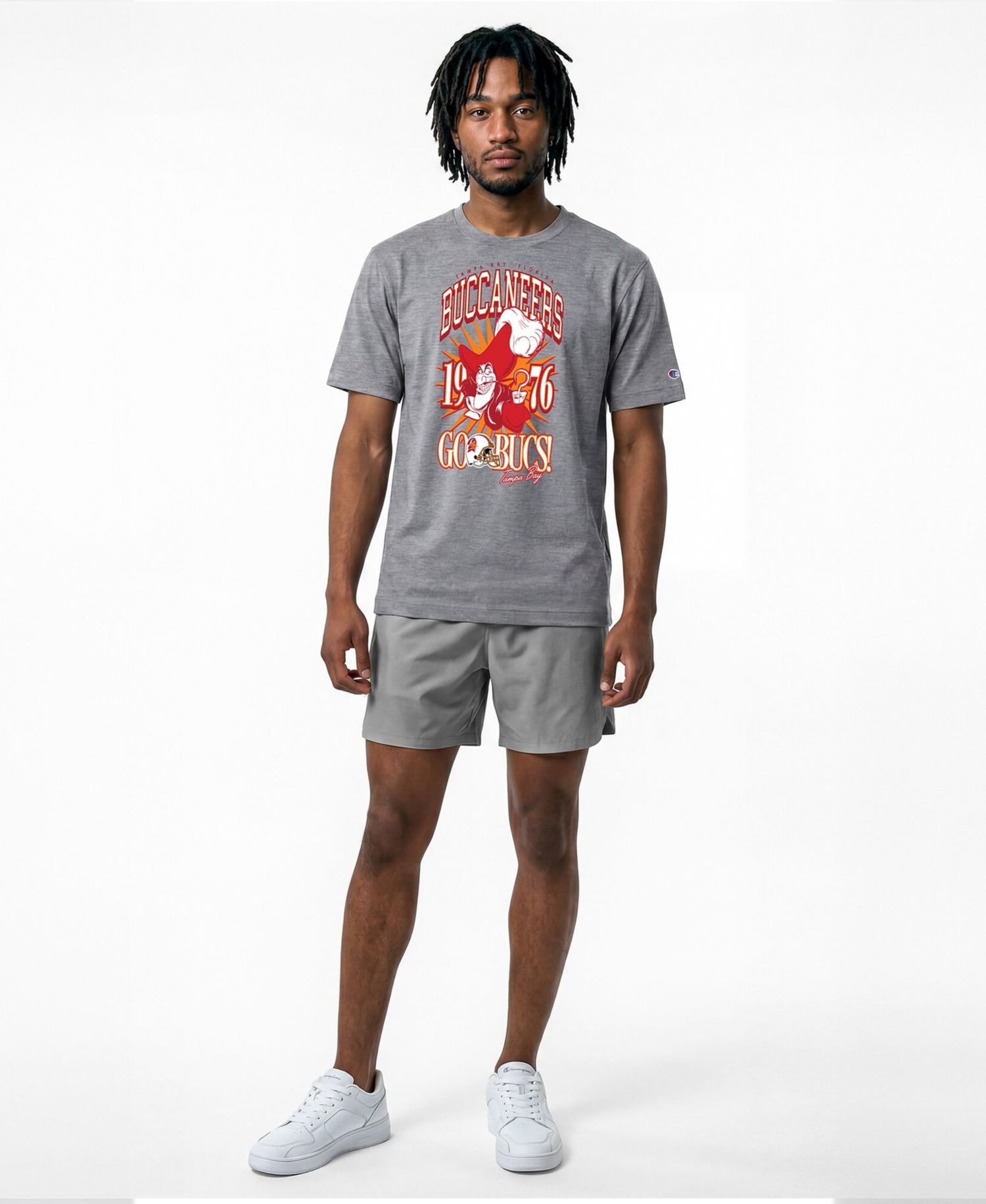 Men's Gray Tampa Bay Buccaneers Disney X Champion All Star T-Shirt