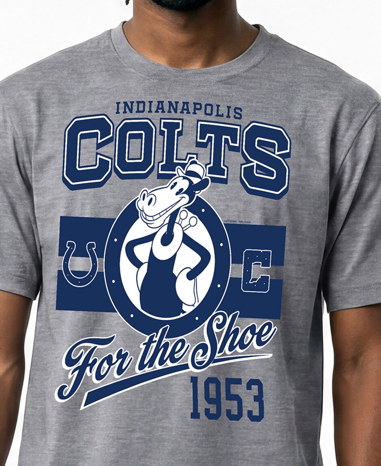 Мужская футболка Champion Gray Indianapolis Colts Disney X Champion All Star — фото 4