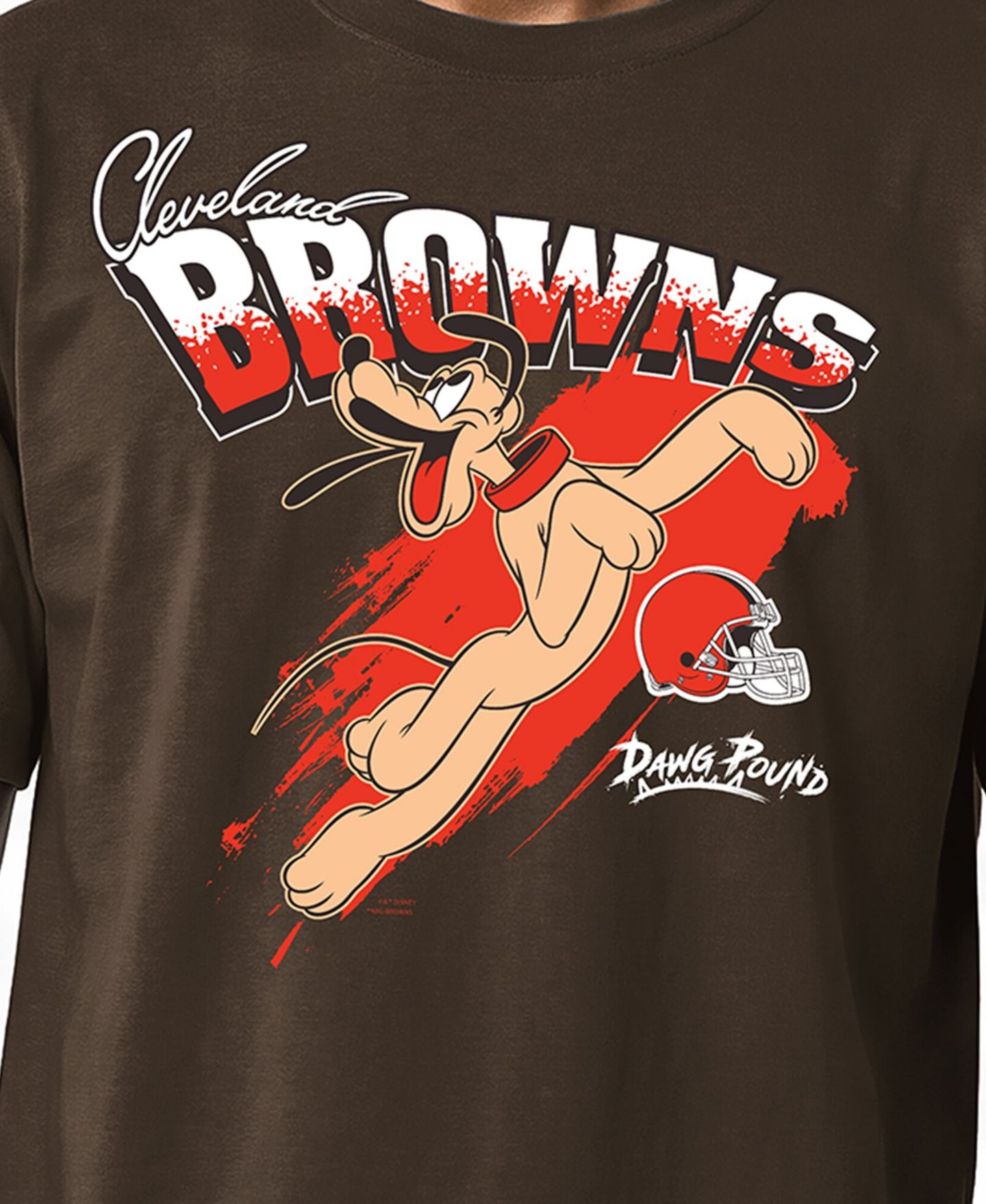 Мужская футболка Champion Brown Cleveland Browns Disney X Champion All Star — фото 6