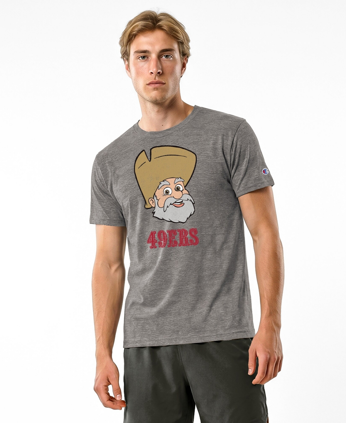 Champion Men's Gray San Francisco 49ers Disney X Champion Tri-Blend T-Shirt - Gray