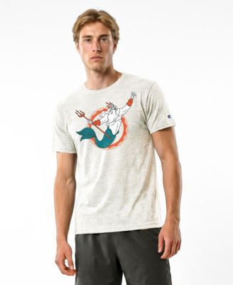 Men's Cream Miami Dolphins Disney X Champion Tri-Blend T-Shirt